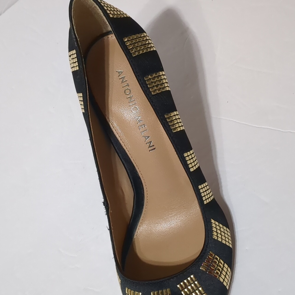 ANTONIO MELANI Vero Cuoio  heels shoes women 7.5 - Picture 10 of 12